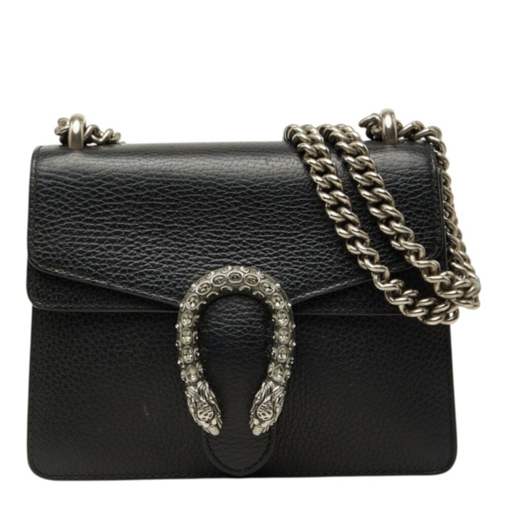 GUCCI Authentic Cream Leather Shoulder Bag